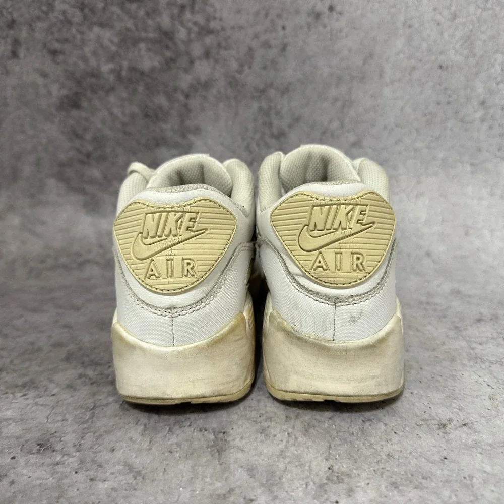 Nike Air Max 90 LTR Kids 4Y White Sneakers 724821-100 Low Top Shoes